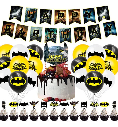 Kit Fiesta Globos Batman De Cumpleaños Decoración – 